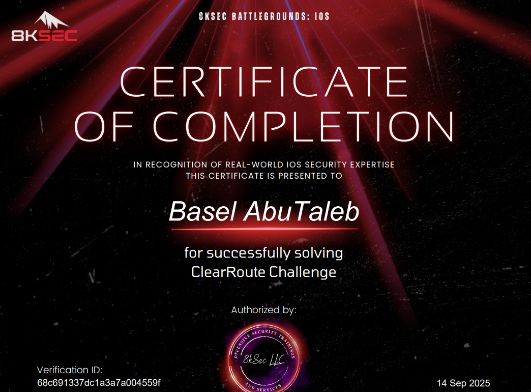 8KSec — ClearRoute